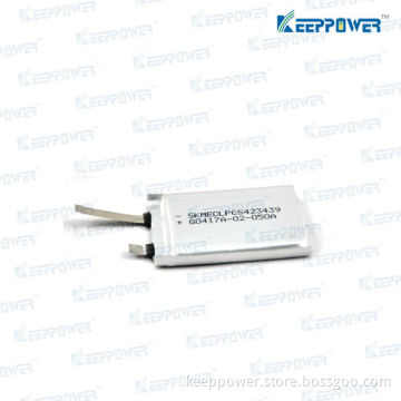 423439 500 mAh - LPCS423439 3.7v 500mah lithium polymer battery for SKC